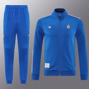 Real Madrid 2025/26 Blue long sleeve Jacket suit (S-XXL)