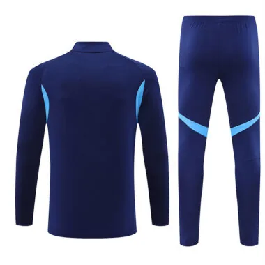 Real Madrid 2025/26 Dark Blue Half zipper Training Suit (S-2XL)