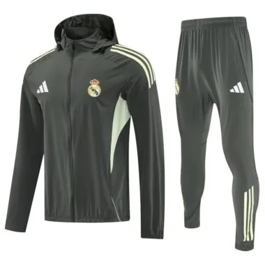 Real Madrid 2025/26 Dark Green Windbreaker suit (S-2XL)