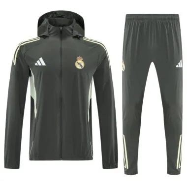 Real Madrid 2025/26 Dark Green Windbreaker suit (S-2XL)