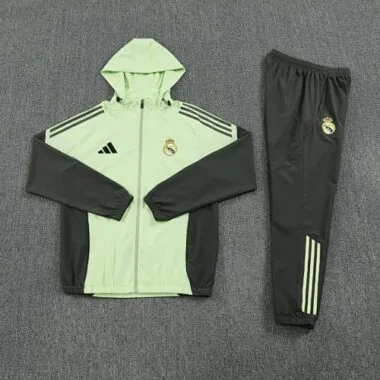 Real Madrid 2025/26 Light Yellow Windbreaker suit S-2XL