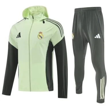 Real Madrid 2025/26 Light Yellow Windbreaker suit (S-2XL)