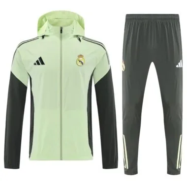 Real Madrid 2025/26 Light Yellow Windbreaker suit (S-2XL)