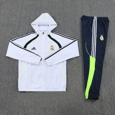Real Madrid 2025/26 White Windbreaker suit S-2XL