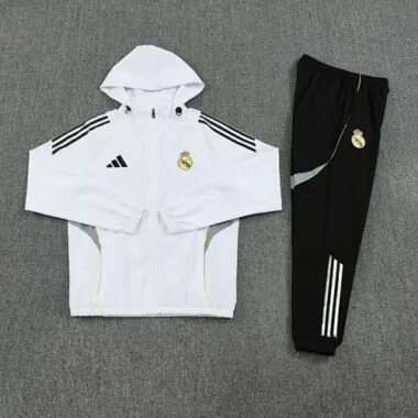 Real Madrid 2025/26 White Windbreaker suit S-2XL