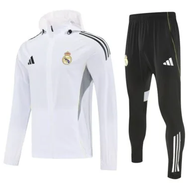 Real Madrid 2025/26 White Windbreaker suit (S-2XL)