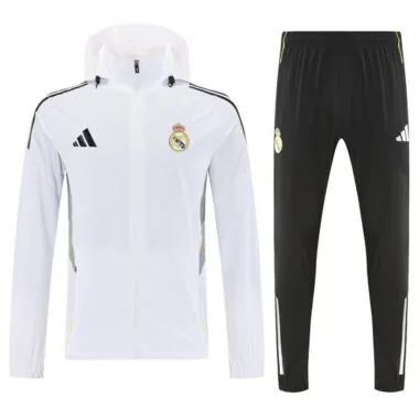 Real Madrid 2025/26 White Windbreaker suit (S-2XL)