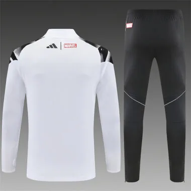 Real Madrid 2025/26 White training shirt half zip