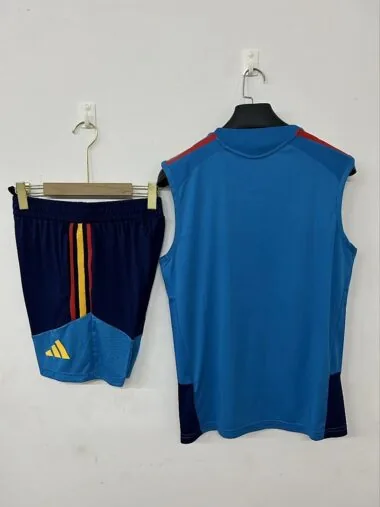 Spain 2025/26 Blue Vest Suit (S-2XL)