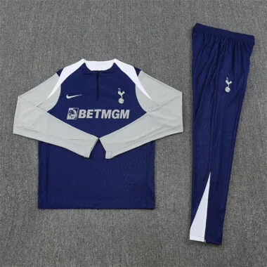 Maglia da allenamento Tottenham Blue 2025/26 con mezza zip