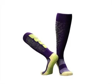 CJM611 Calcetines antideslizantes de nylon con banda de toalla y caña alta
