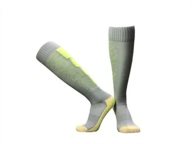 CJM611 Calcetines antideslizantes de nylon con banda de toalla y caña alta