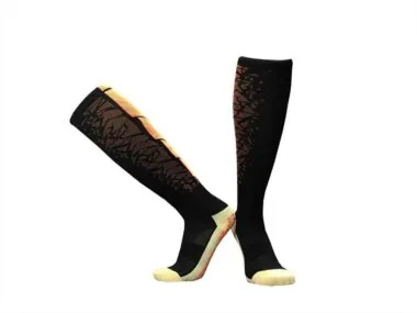CJM611 Calcetines antideslizantes de nylon con banda de toalla y caña alta