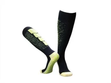 CJM611 Calcetines antideslizantes de nylon con banda de toalla y caña alta