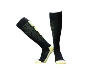 CJM611 Calcetines antideslizantes de nylon con banda de toalla y caña alta