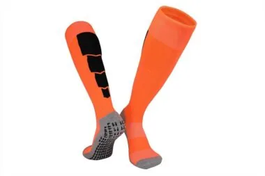 CJM615 Calcetines largos para adultos con base de toalla de algodón y nylon con partículas antideslizantes