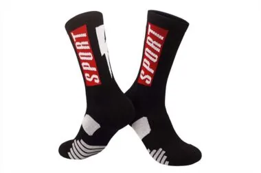 DML7666 Calcetines de baloncesto de alta gama para adultos «High-Top Elite», con diseño moderno y suela de toalla