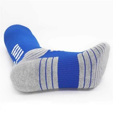 MJM659: Nuevo modelo de calcetines de fútbol para jóvenes y niños pequeños, de nylon y algodón 100 %, con acabado afelpado y base de toalla