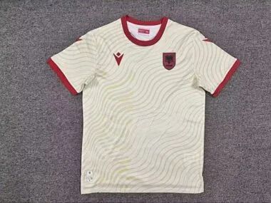 Camisa de futebol da Albânia para o Mundial de 2026 (jogo fora de casa), tamanhos S-4XL