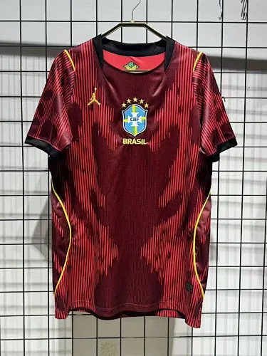 Brazil 2026 Jordan red soccer jersey size S-4XL