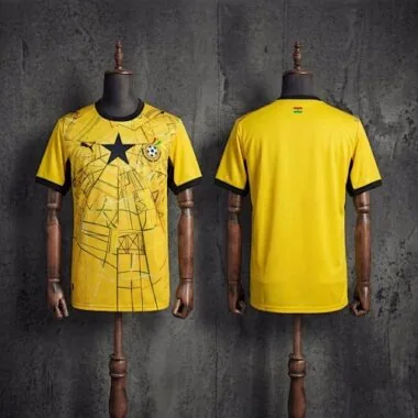 Camisa de futebol do Gana para os jogos fora de casa no Mundial de 2026