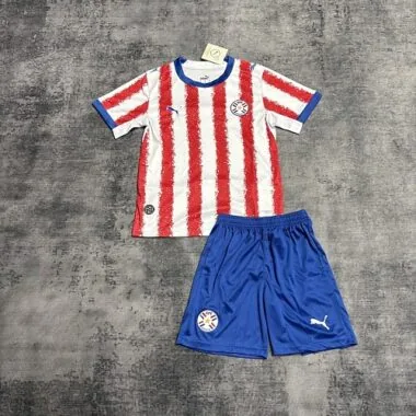 Paraguay 2026 World Cup Home Kid kit size 16-28
