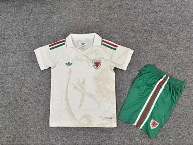 Wales 2026 World Cup Away kid kit size 16-28