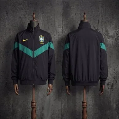 2026 Brazil Black Windbreaker S-3XL