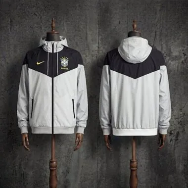 2026 Brazil Gray Windbreaker S-3XL