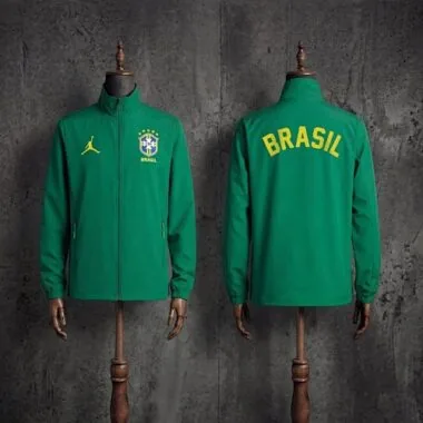 2026 Brazil Green Windbreaker S-3XL