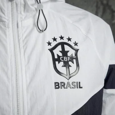 2026 Brazil White and Royal Blue Windbreaker (S-3XL)