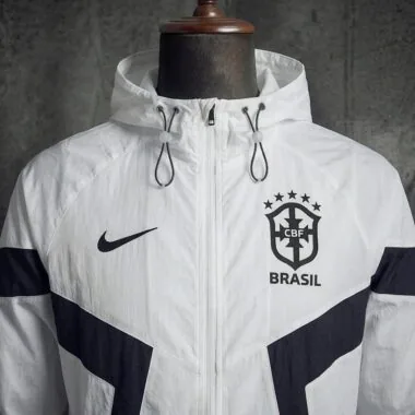 2026 Brazil White and Royal Blue Windbreaker (S-3XL)