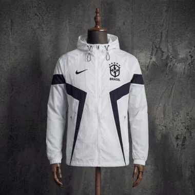 2026 Brazil White and Royal Blue Windbreaker (S-3XL)