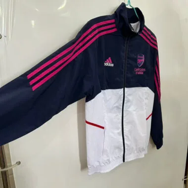 25-26 Arsenal noir blanc rose Windbreaker
