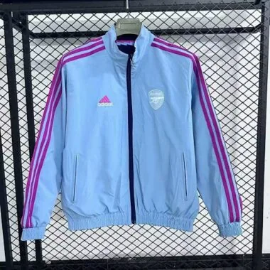 25-26 Arsenal blue reversible windbreaker