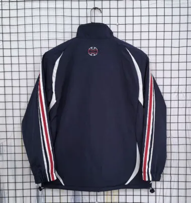 25-26 France black and white retro windbreaker