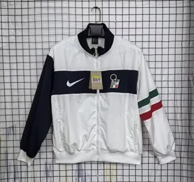 25-26 Italy White and Black Windbreaker