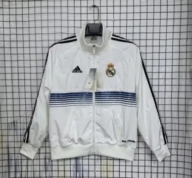 25-26 Real Madrid White Windbreaker