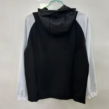 25-26 Real Madrid black and white windbreaker