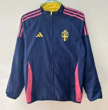 25-26 Sweden blue yellow reversible Windbreaker