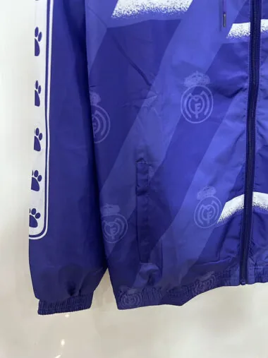 94-96 Real Madrid retro purple windbreaker