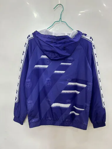 94-96 Real Madrid retro purple windbreaker