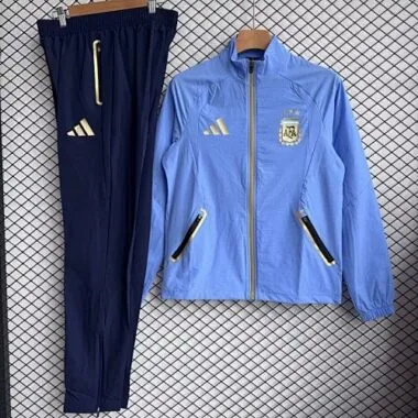 Argentina 2025/26 Blue Windbreaker Suit Size S-2XL