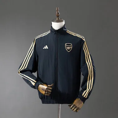 Arsenal 2025/26 Black Reversible Windbreaker
