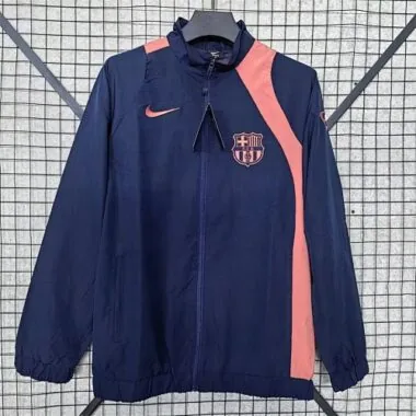 Barcelona 2025/26 Dark Blue And Orange windbreaker
