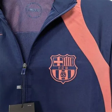 Barcelona 2025/26 Dark Blue And Orange windbreaker