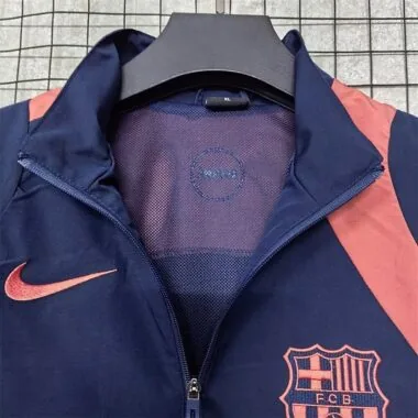 Barcelona 2025/26 Dark Blue And Orange windbreaker