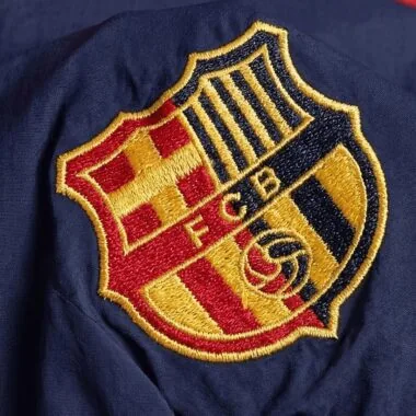 Barcelona 2025/26 Dark Blue And Red windbreaker