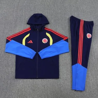 Colombia 2025/26 Dark Blue Windbreaker Suit (S-2XL)