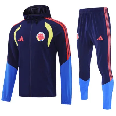 Colombia 2025/26 Dark Blue Windbreaker Suit (S-2XL)
